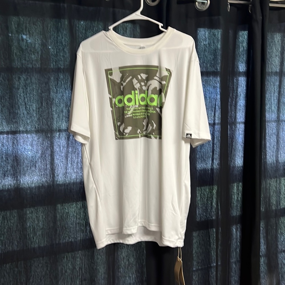 White Adidas Tee